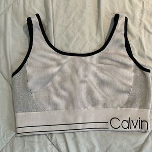 Calvin Klein ribbed sports bra